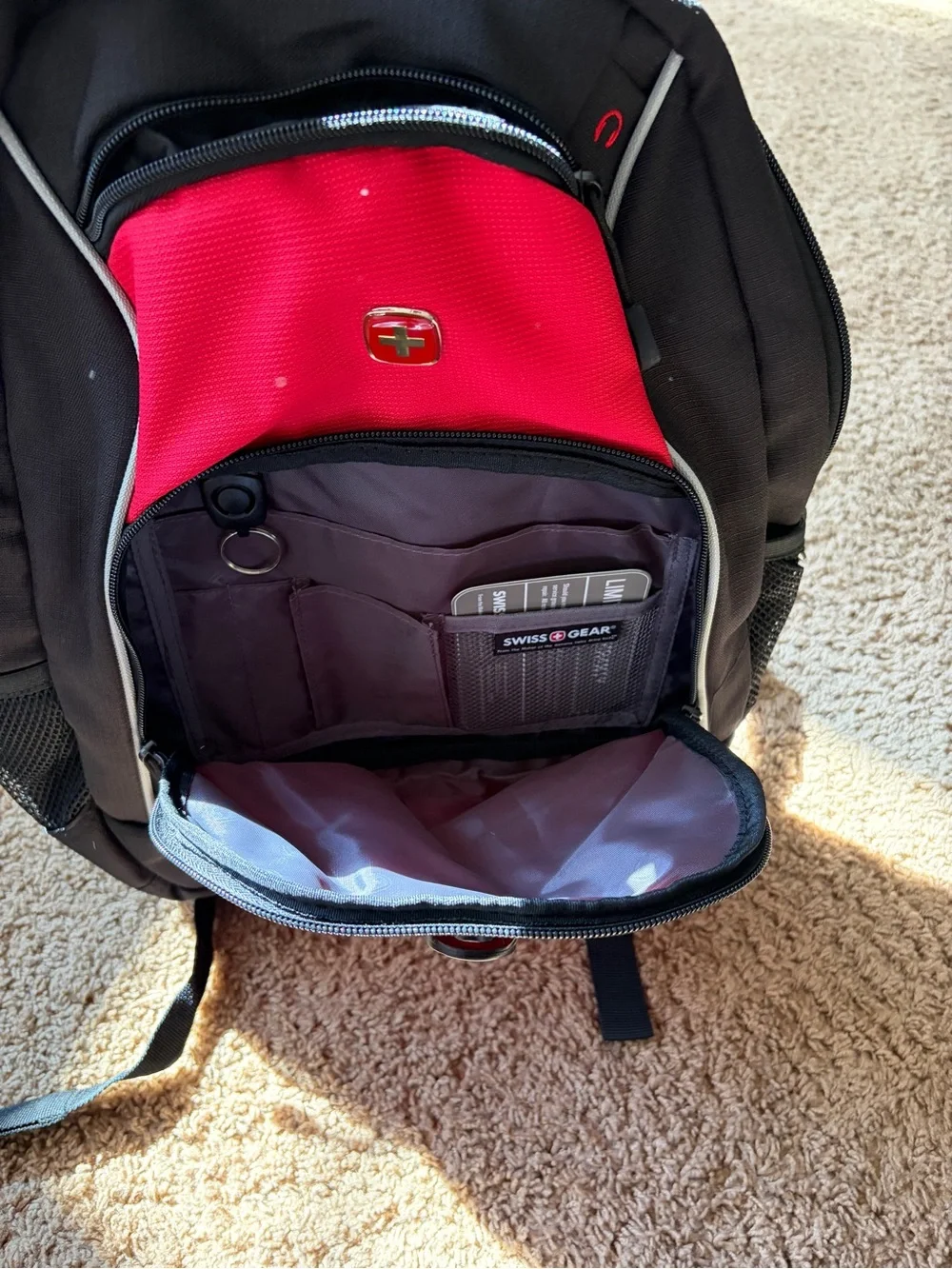 NWT SwissGear Red and Black Everyday Travel Back Pack